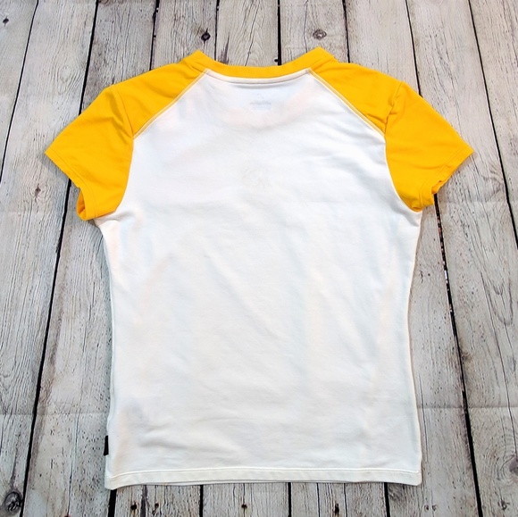 Nike Dri Fit Orange Yellow Short Sleeve Tee - Picture 4 of 8